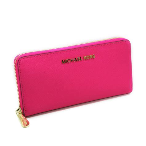 michael kors wallet deep pink|Michael Kors pink wallet sale.